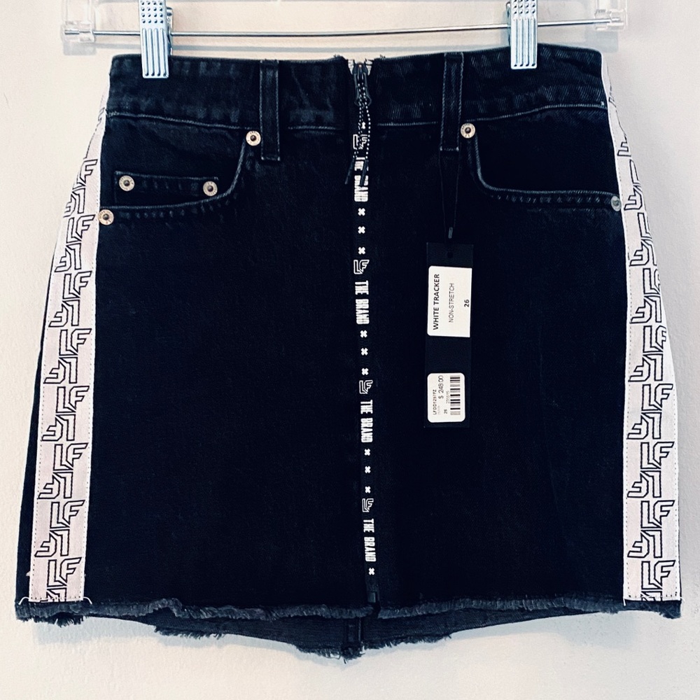 LF The Brand, TRACKER BRANDED ZIP FRONT SKIRT🌺NWT